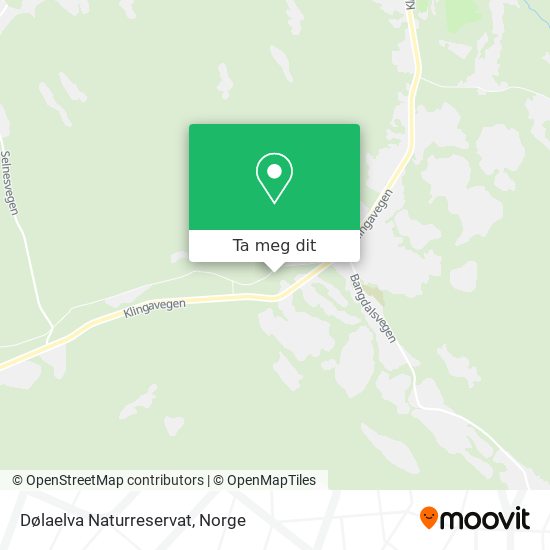 Dølaelva Naturreservat kart