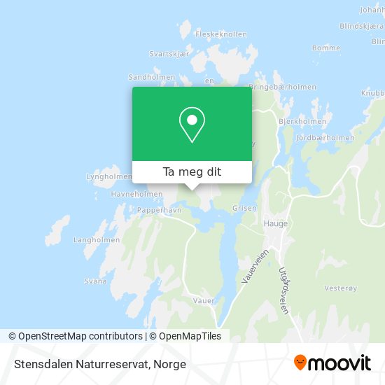 Stensdalen Naturreservat kart