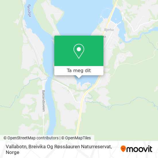 Vallabotn, Breivika Og Røssåauren Naturreservat kart