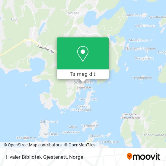Hvaler Bibliotek Gjestenett kart