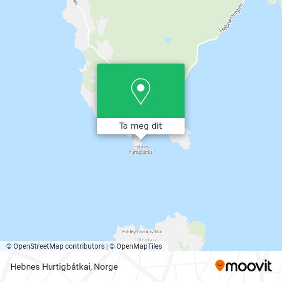 Hebnes Hurtigbåtkai kart