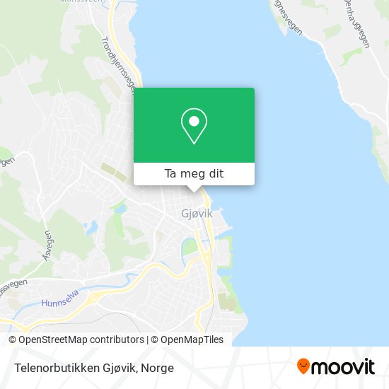 Telenorbutikken Gjøvik kart