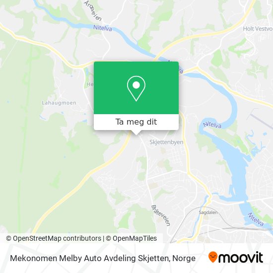 Mekonomen Melby Auto Avdeling Skjetten kart