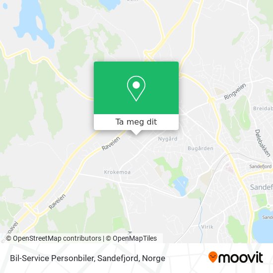Bil-Service Personbiler, Sandefjord kart