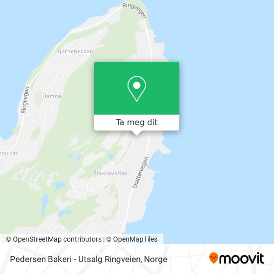 Pedersen Bakeri - Utsalg Ringveien kart