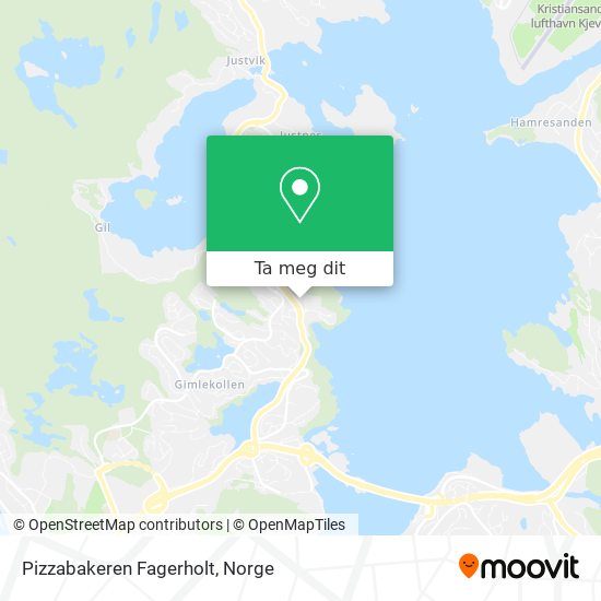 Pizzabakeren Fagerholt kart