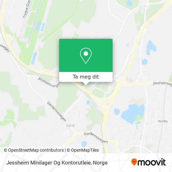 Jessheim Minilager Og Kontorutleie kart