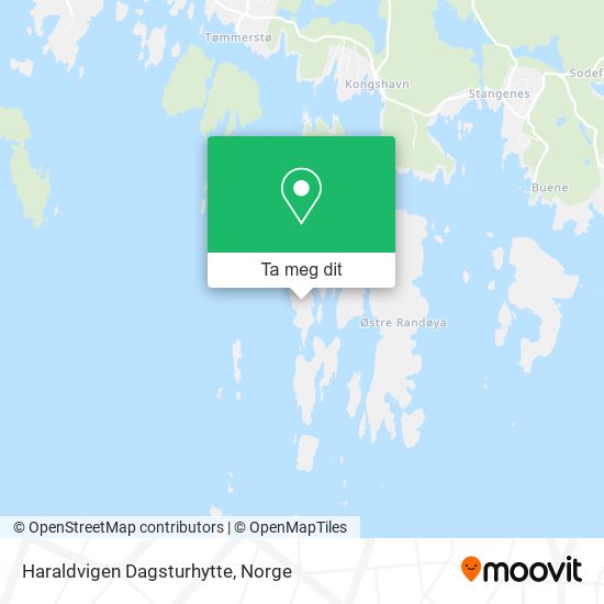 Haraldvigen Dagsturhytte kart