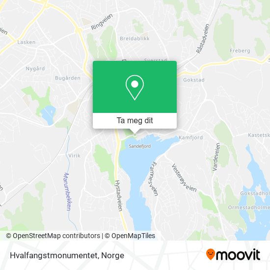 Hvalfangstmonumentet kart