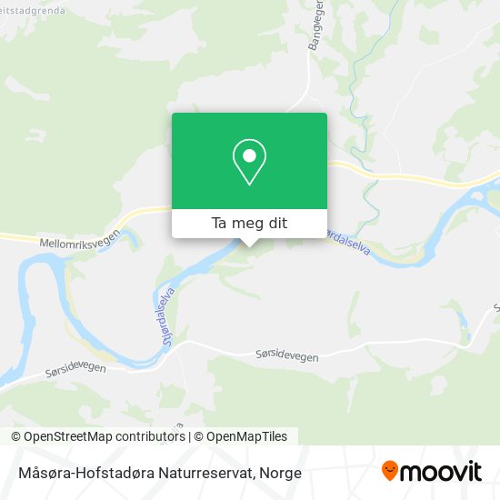 Måsøra-Hofstadøra Naturreservat kart