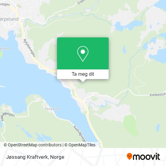 Jøssang Kraftverk kart