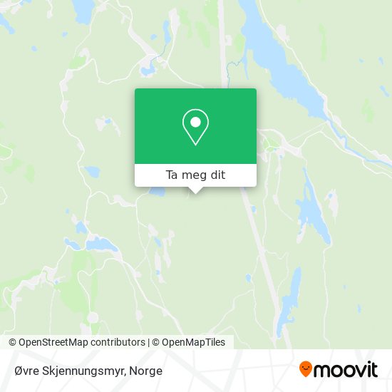 Øvre Skjennungsmyr kart