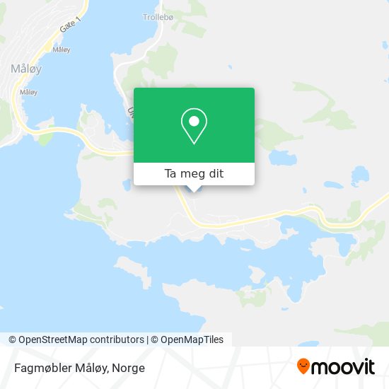 Fagmøbler Måløy kart