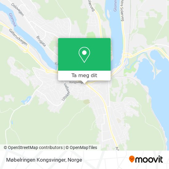 Møbelringen Kongsvinger kart