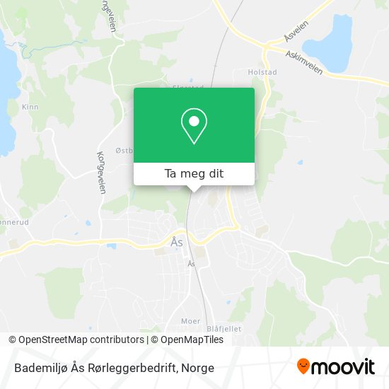 Bademiljø Ås Rørleggerbedrift kart