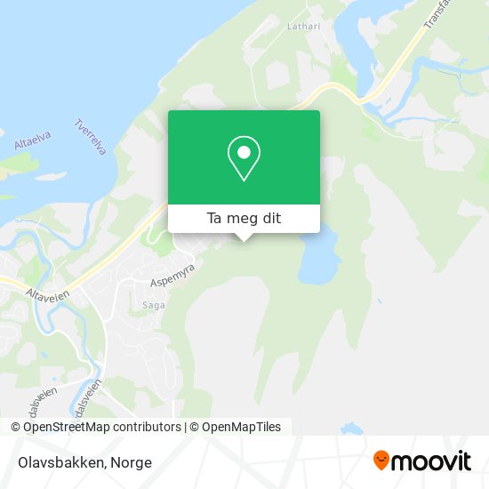 Olavsbakken kart