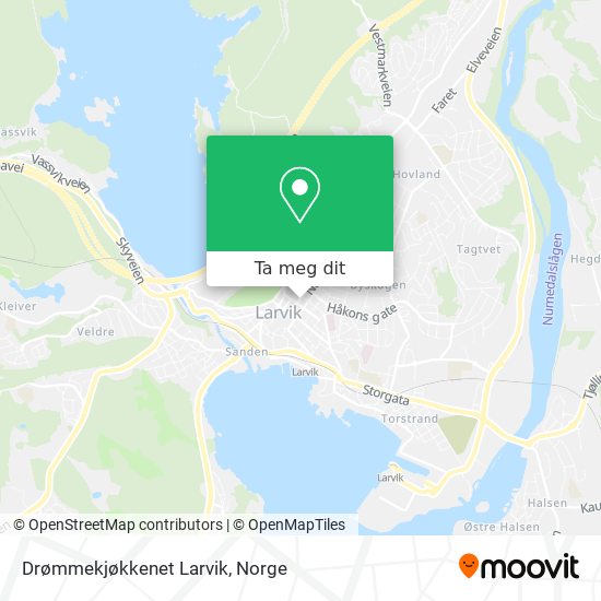 Drømmekjøkkenet Larvik kart