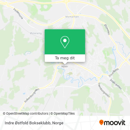 Indre Østfold Bokseklubb kart