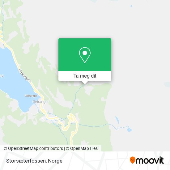 Storsæterfossen kart