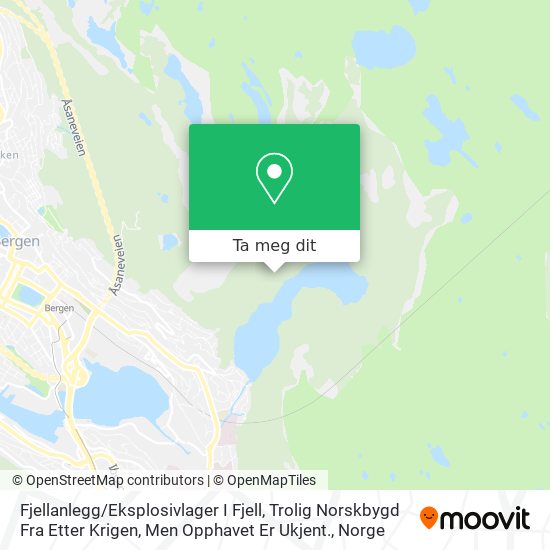 Fjellanlegg / Eksplosivlager I Fjell, Trolig Norskbygd Fra Etter Krigen, Men Opphavet Er Ukjent. kart