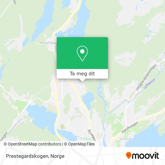 Prestegardskogen kart