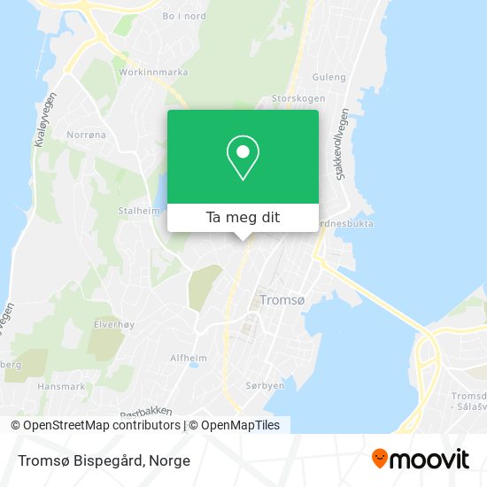 Tromsø Bispegård kart