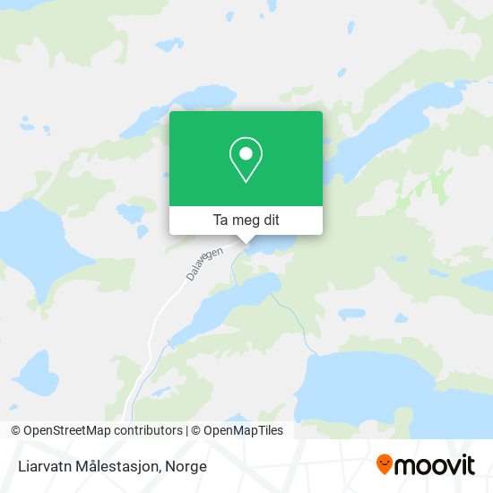 Liarvatn Målestasjon kart