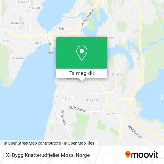 Xl-Bygg Knatterudfjellet Moss kart