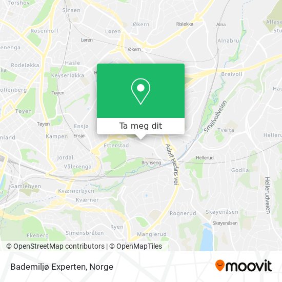 Bademiljø Experten kart