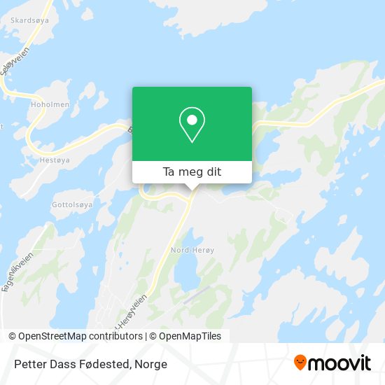 Petter Dass Fødested kart