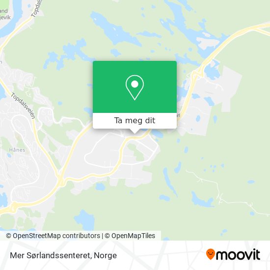 Mer Sørlandssenteret kart