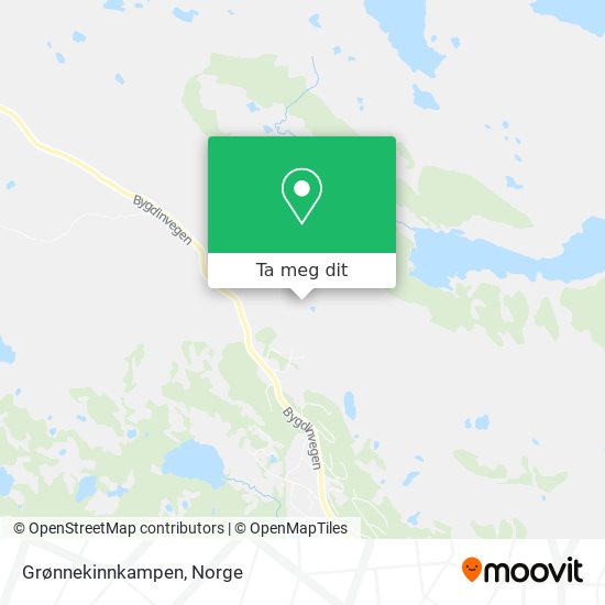 Grønnekinnkampen kart