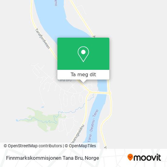 Finnmarkskommisjonen Tana Bru kart