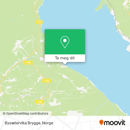 Bysætervika Brygge kart