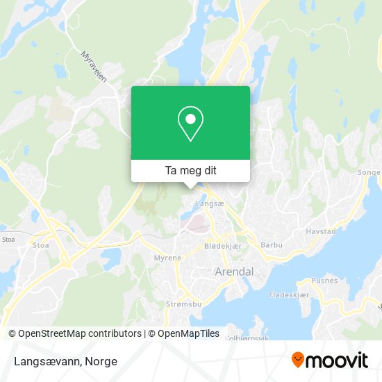 Langsævann kart