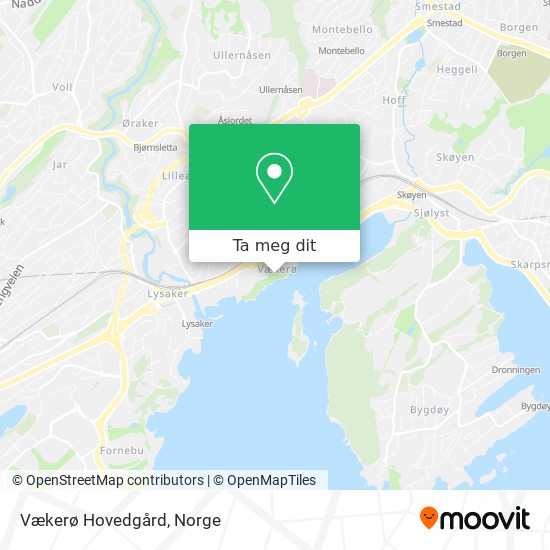 Vækerø Hovedgård kart