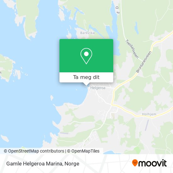 Gamle Helgeroa Marina kart