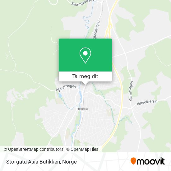 Storgata Asia Butikken kart