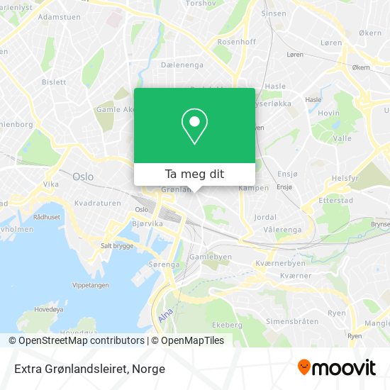 Extra Grønlandsleiret kart