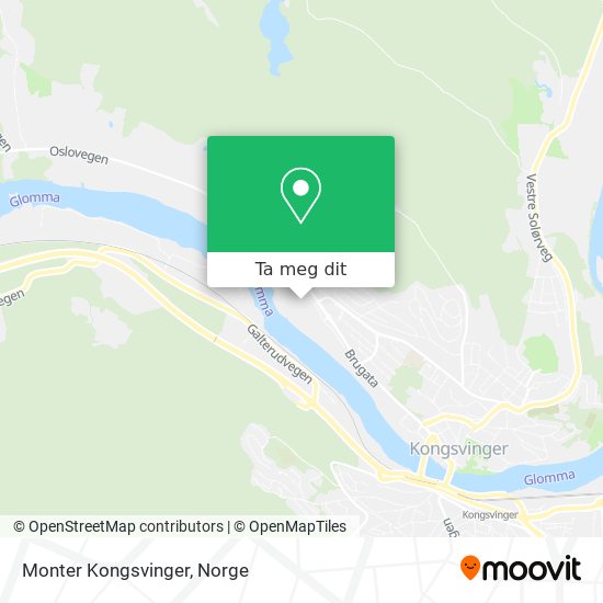 Monter Kongsvinger kart