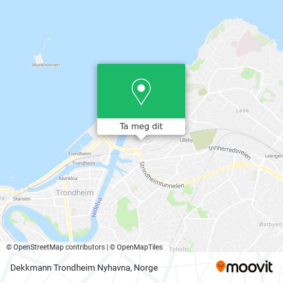 Dekkmann Trondheim Nyhavna kart