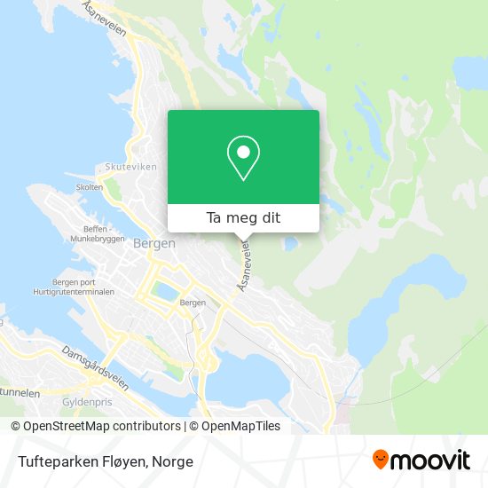 Tufteparken Fløyen kart