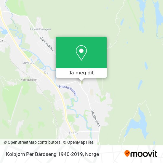 Kolbjørn Per Bårdseng 1940-2019 kart