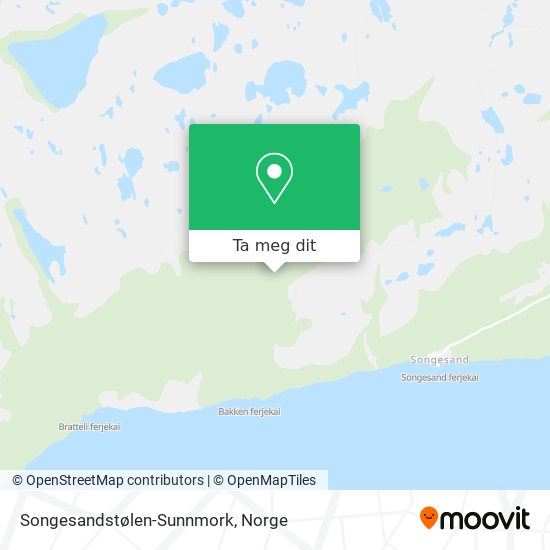 Songesandstølen-Sunnmork kart