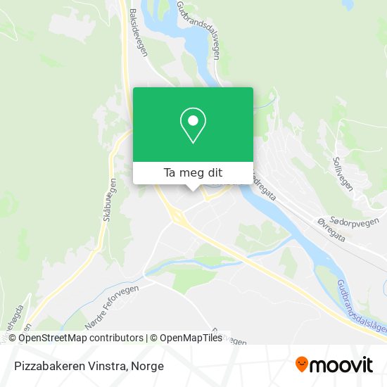 Pizzabakeren Vinstra kart
