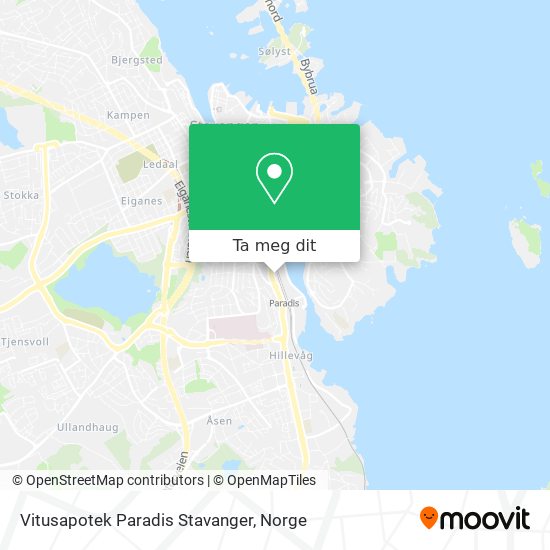 Vitusapotek Paradis Stavanger kart