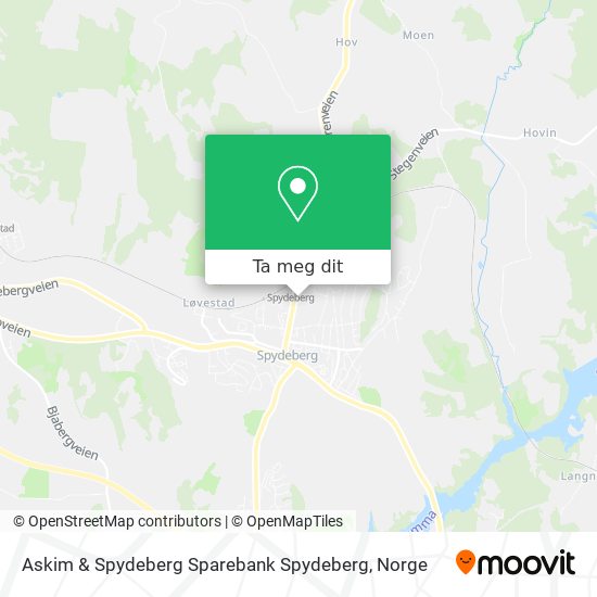 Askim & Spydeberg Sparebank Spydeberg kart