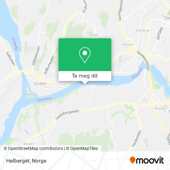 Hølberget kart
