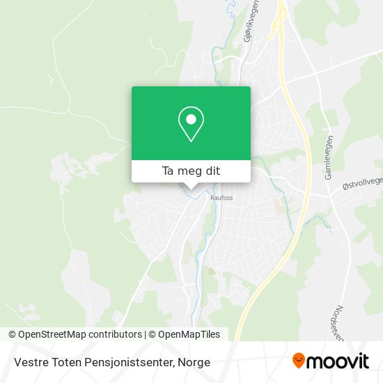 Vestre Toten Pensjonistsenter kart