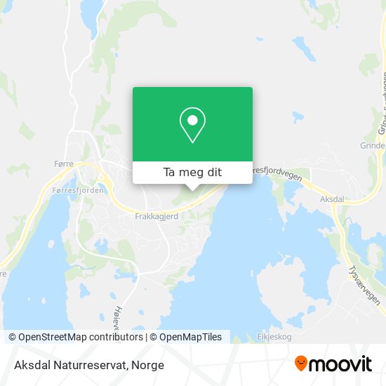 Aksdal Naturreservat kart